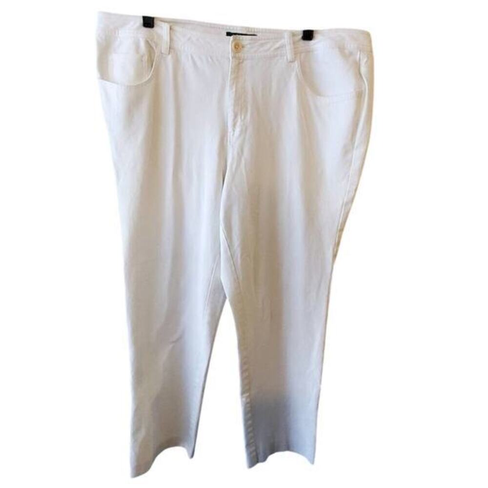 Lauren Ralph lauren‎ white straight stretch pants Women's size 12 new!!!